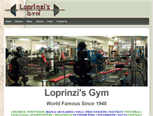 Tablet Screenshot of loprinzisgym.com